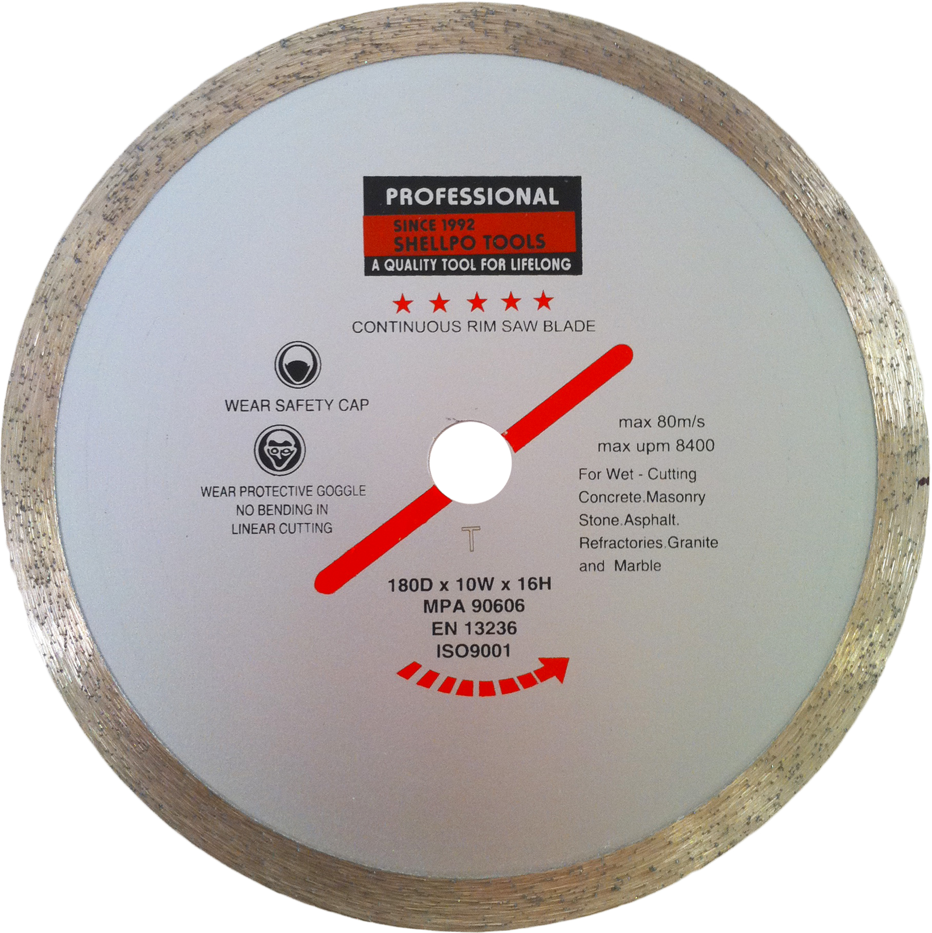 Continuous Rim Tile Saw
