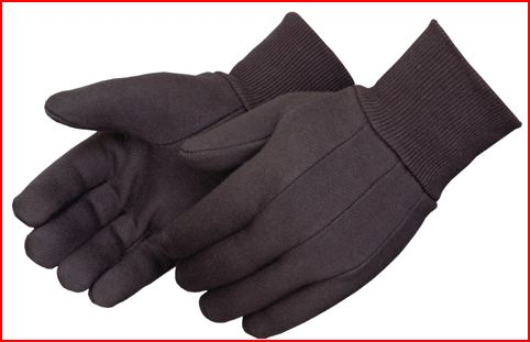Brown Jersey Gloves