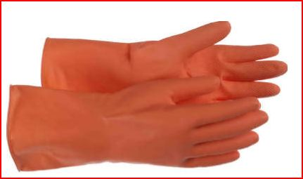 .32 Mil Orange Latex Gloves