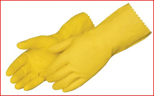 .18 Mil Yellow Latex Gloves