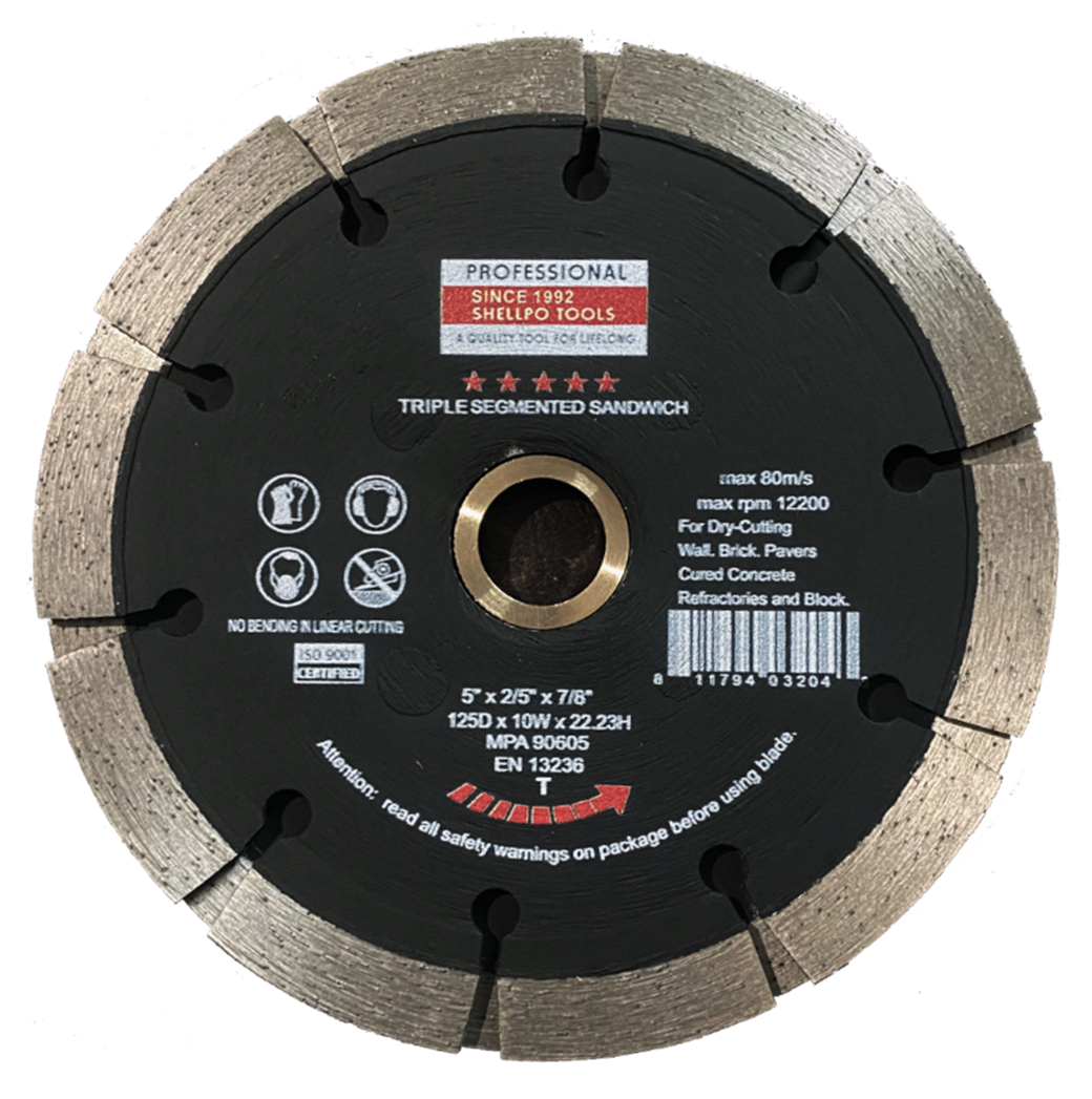 Triple Segmented Sandwich Blade